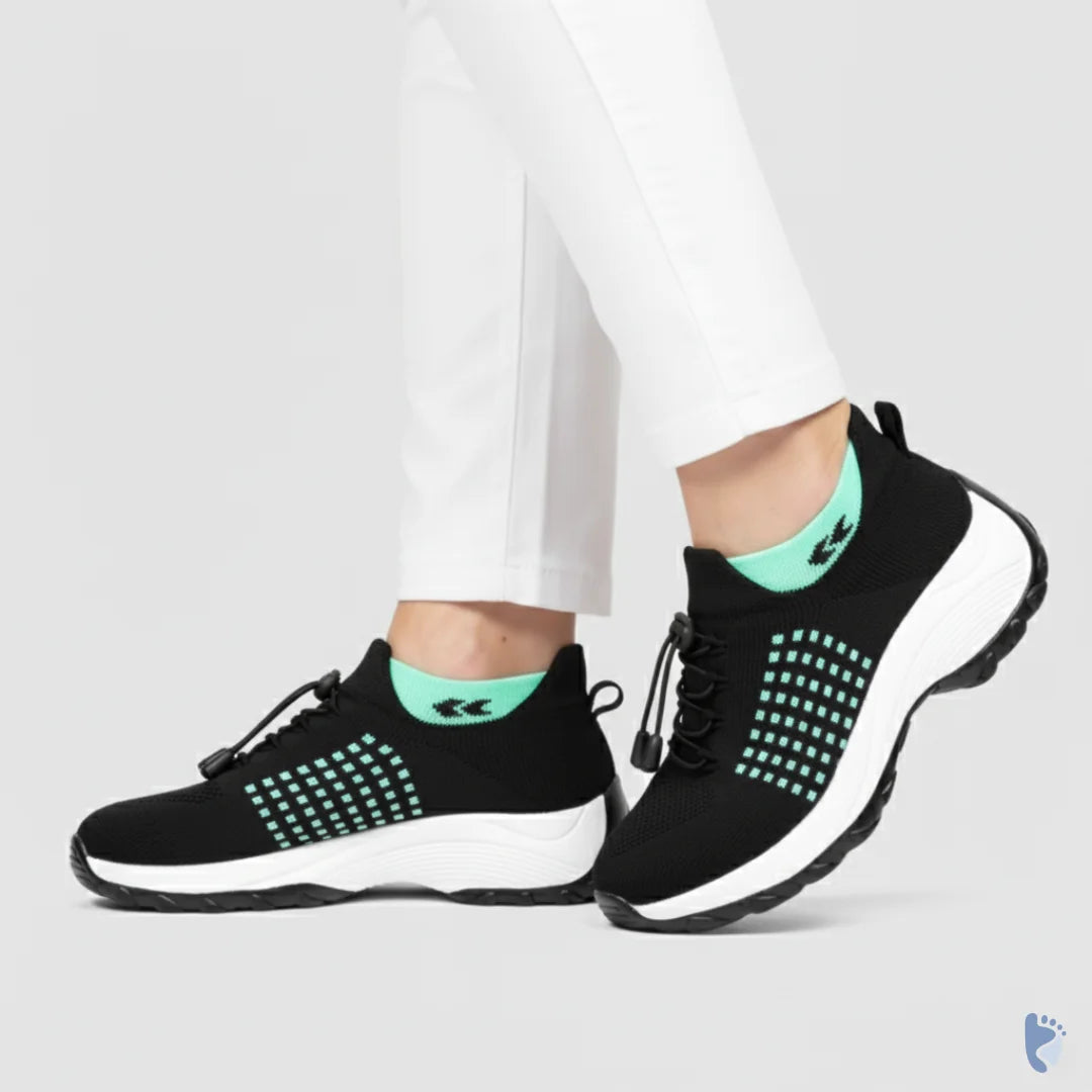 Cushiva Pro | Zapatos ortopédicos con amortiguación elástica y soporte total (unisex)