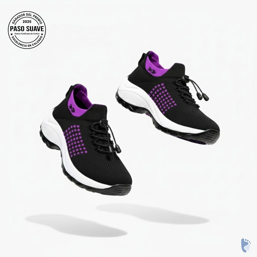 Cushiva Pro | Zapatos ortopédicos con amortiguación elástica y soporte total (unisex)