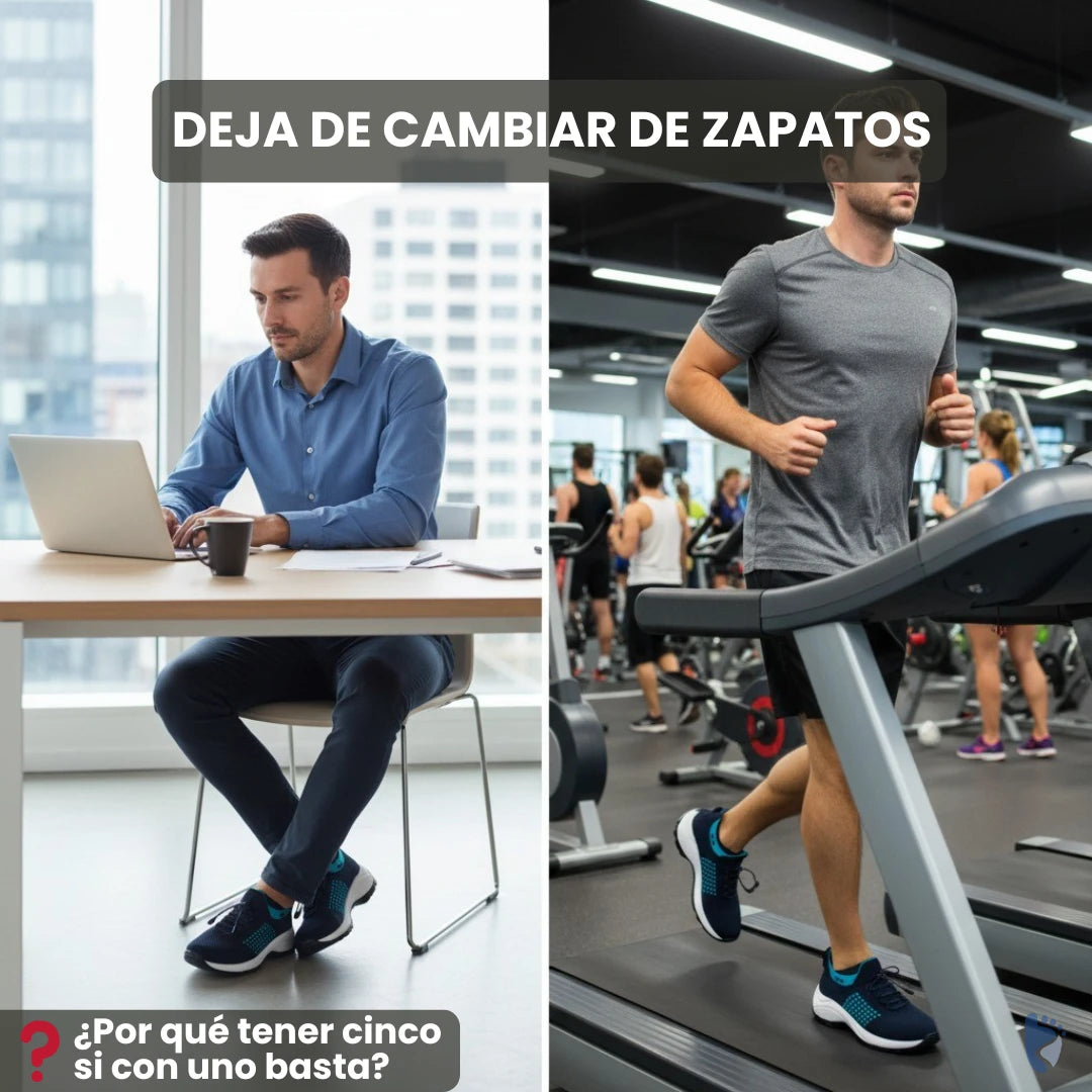 Cushiva Pro | Zapatos ortopédicos con amortiguación elástica y soporte total (unisex)